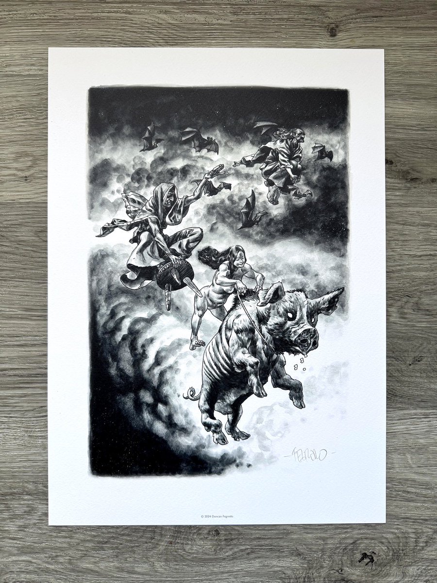 duncanfegredo's tweet image. New prints in my store… I finally got around to adding two Witches prints that combine with an existing print to make a triptych inspired by the scene in Hellboy: Darkness Calls. Also, Hellboy in a tree!
duncanfegredo.co.uk
