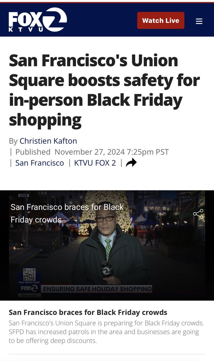 David Perry & Associates, Inc (@dpna) on Twitter photo San Francisco's Union Square was abuzz with shoppers getting a head start Wednesday. <a href="/CKaftonKTVU/">Christien Kafton</a> reports for <a href="/KTVU/">KTVU</a>
“The energy and excitement is palpable." — Marisa Rodriguez <a href="/UnionSquareSF/">Union Square, SF</a>
ktvu.com/news/san-franc… San Francisco's Union Square was abuzz with shoppers getting a head start Wednesday. <a href="/CKaftonKTVU/">Christien Kafton</a> reports for <a href="/KTVU/">KTVU</a>
“The energy and excitement is palpable." — Marisa Rodriguez <a href="/UnionSquareSF/">Union Square, SF</a>
ktvu.com/news/san-franc…