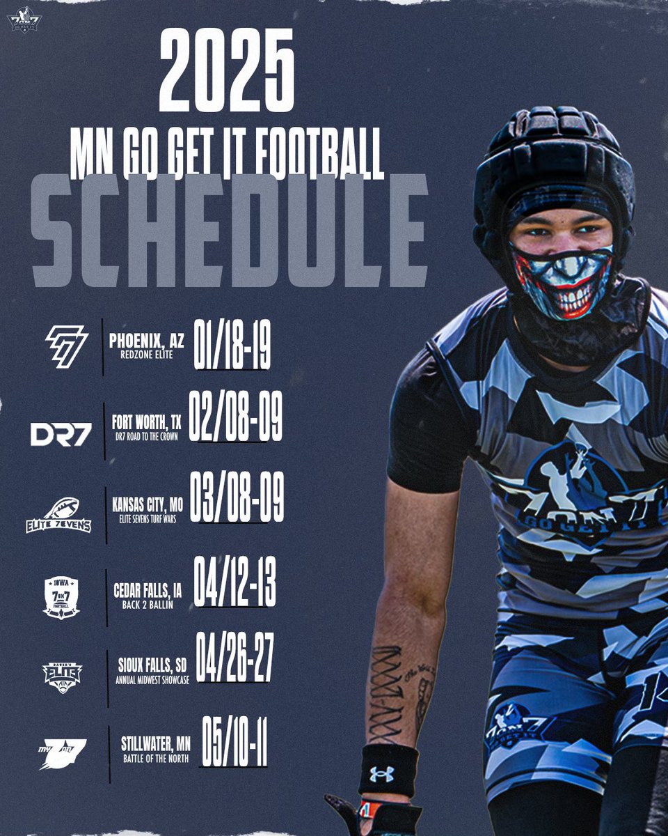 🚨2025 GO GET IT SCHEDULE RELEASE🚨

SZN 3!! 

“IF YOU WANT IT, GO GET IT”