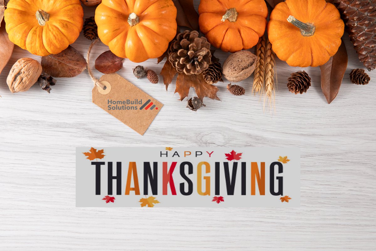 🦃 Happy Thanksgiving from HomeBuild Solutions &amp;  ✨This Thanksgiving, we'd to express our deepest gratitude to all of our clients, partners, and supporters.
 We're proud to create personalized, organized solutions for your home. 🏡💛