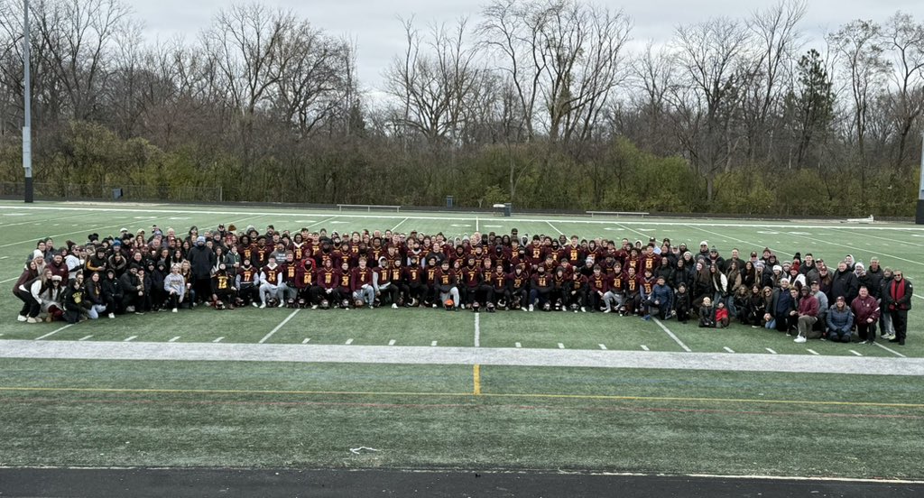 Montini_AD's tweet photo. A tradition unlike any other! Happy Thanksgiving, from our Montini Football Family! #WeAreMontini https://t.co/EX3MbIhSZg
