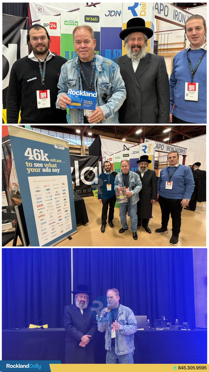 County Executive Ed Day visited the first ever Skver business expo currently talking late at RCC. He stopped by the Rockland Daily/ Klal Media booth to hear more about the reporting that Rockland Daily does.