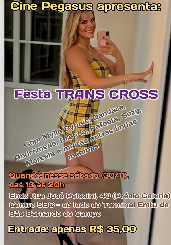 MDynnis's tweet photo. Nesse próximo sábado tem Festa Trans em SBC.
Eu e mais de dez lindas amigas estaremos por lá esperando pelos machos mais gostosos do ABC e região. https://t.co/XjTikhqpLS