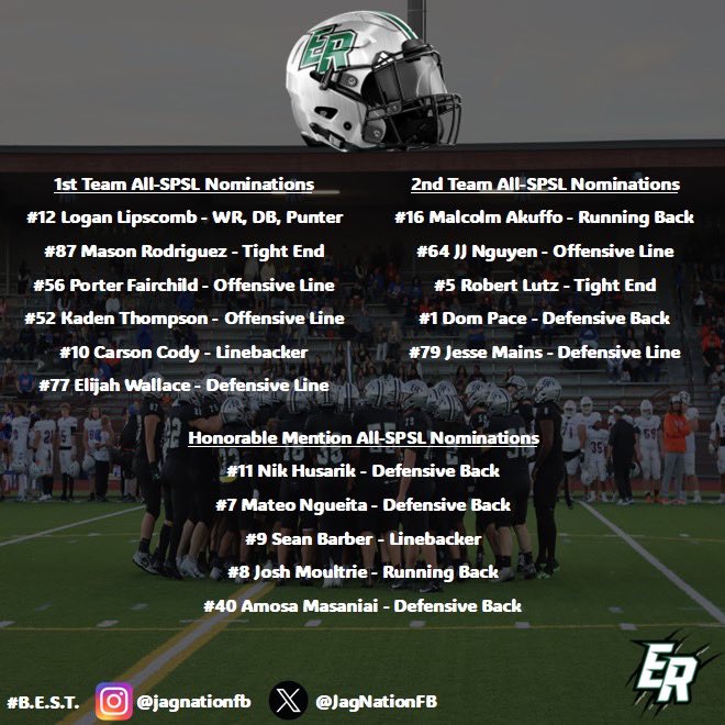 Congrats to our All-SPSL Jags! #GoJags🏈