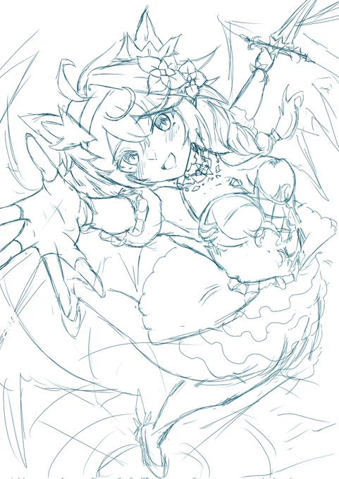 寒くなってきたからシェフィちゃん描くんご～ 