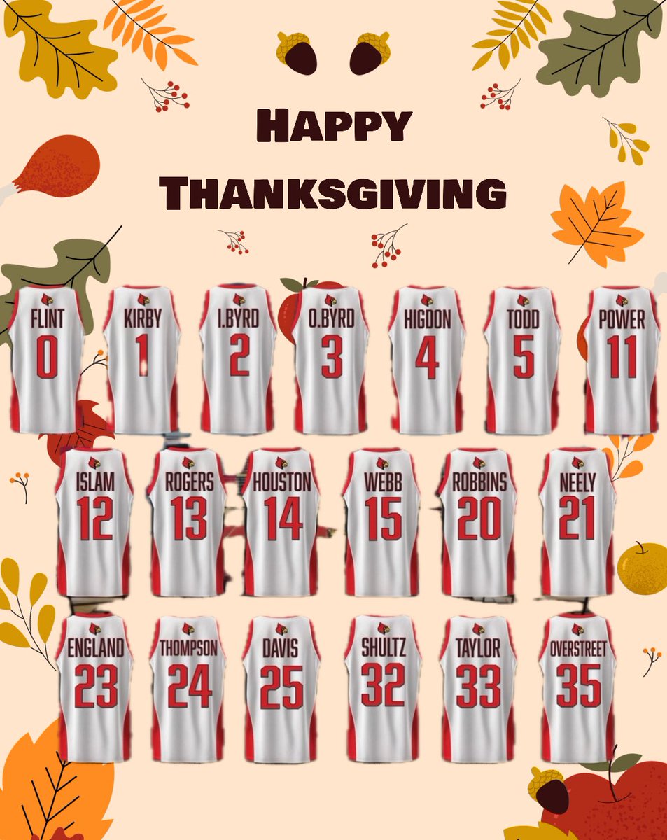 There’s many things in life I’m thankful for and I’m blessed beyond what I deserve!  From our basketball family to yours, Happy Thanksgiving! We hope each of you are able to spend time with friends and family on this day! 🔴🏀⚫️