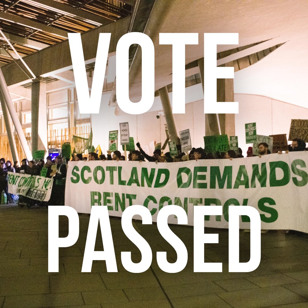Living_Rent's tweet image. VOTE PASSED - Make no mistake this would not have happened without the work of Scotland's tenants union. 

Right now we need to celebrate the vote bringing rent controls one step closer. 

But landlords are fighting hard and it's clear there is a lot of work to be done.

Join us.