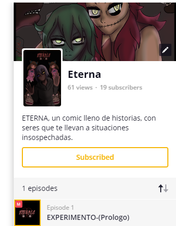 SakeXHorror's tweet photo. Ya cerca de 100 vistas
https://t.co/oOLGuXpr1p
Tapas no da tanta publicidad como weebton así que se agradece el apoyo 👑 #sakehart #ComicEterna #comic https://t.co/dBgy22ewt4