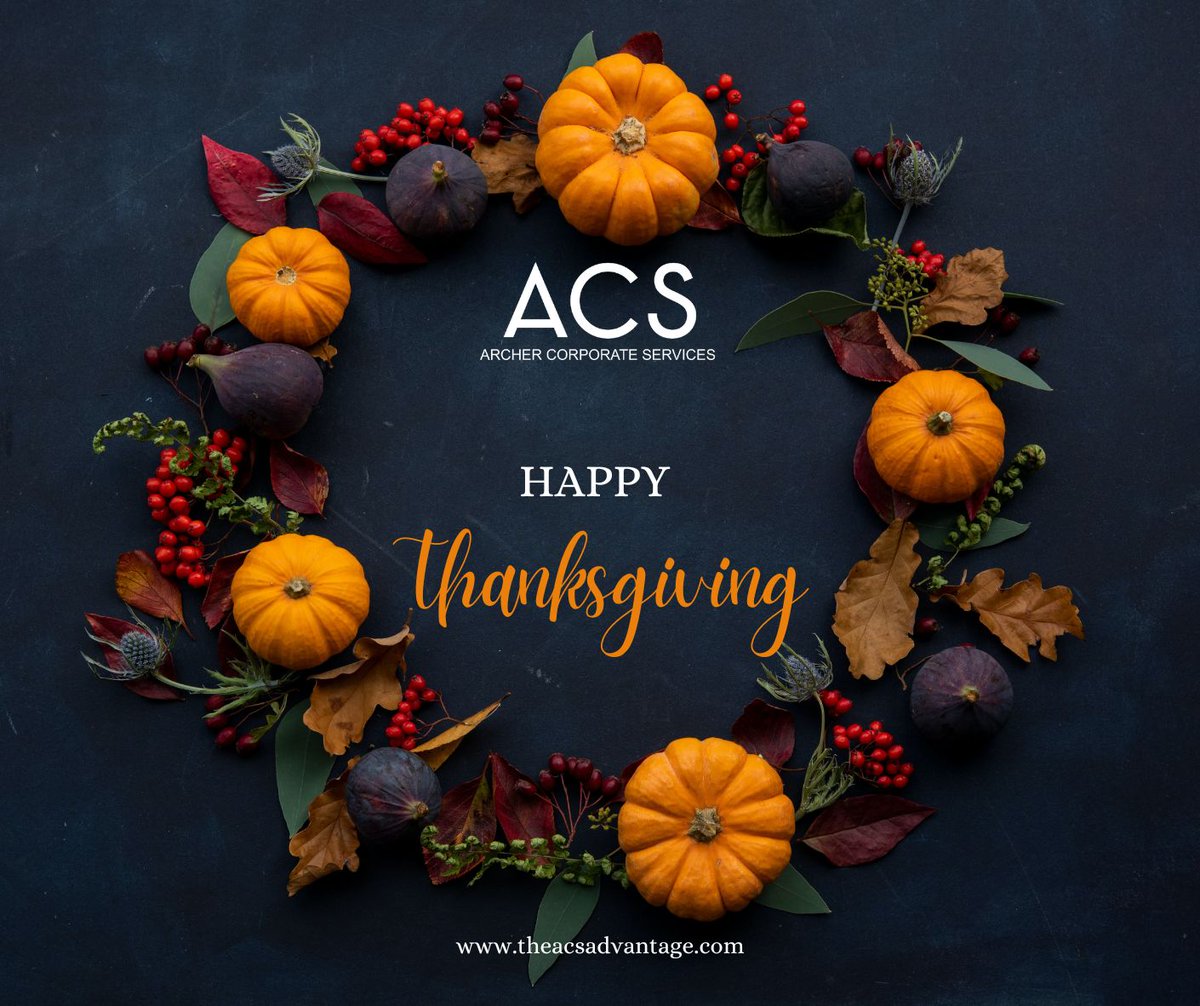 ourACSadvantage's tweet photo. #HappyThanksgiving from all of us at ACS! 🦃🍁. Today, we're grateful for our amazing team, valued clients, &amp; the partnerships that help us deliver excellence every day. Wishing you &amp; your loved ones a day filled with joy, gratitude &amp; delicious moments. #Gratitude #ACSFamily https://t.co/OiSDqdMVOd