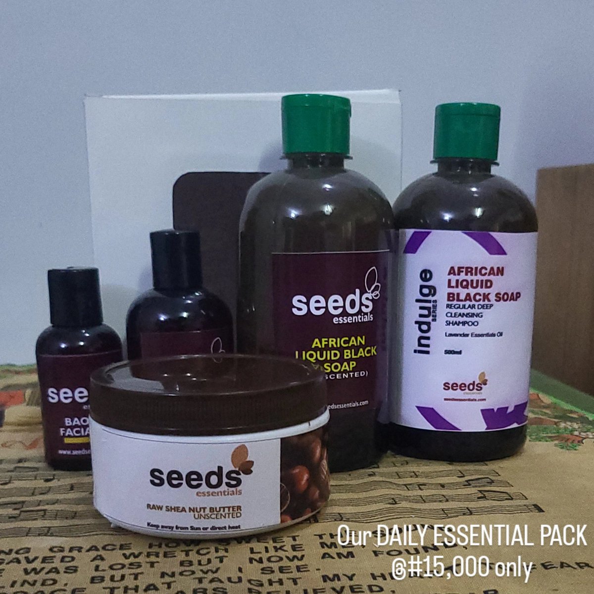 SeedsSheaButter's tweet photo. Let's take the worry, what, and why away from your daily beauty regime - 1 pack, 5 products for your entire body beauty needs @#15,000 only - it's a pack of all your body essential goodness for the "beautiful and handsome you"
Ideal for:
      - Female 
      - Male
      - Gift https://t.co/RaNFS5uHIA