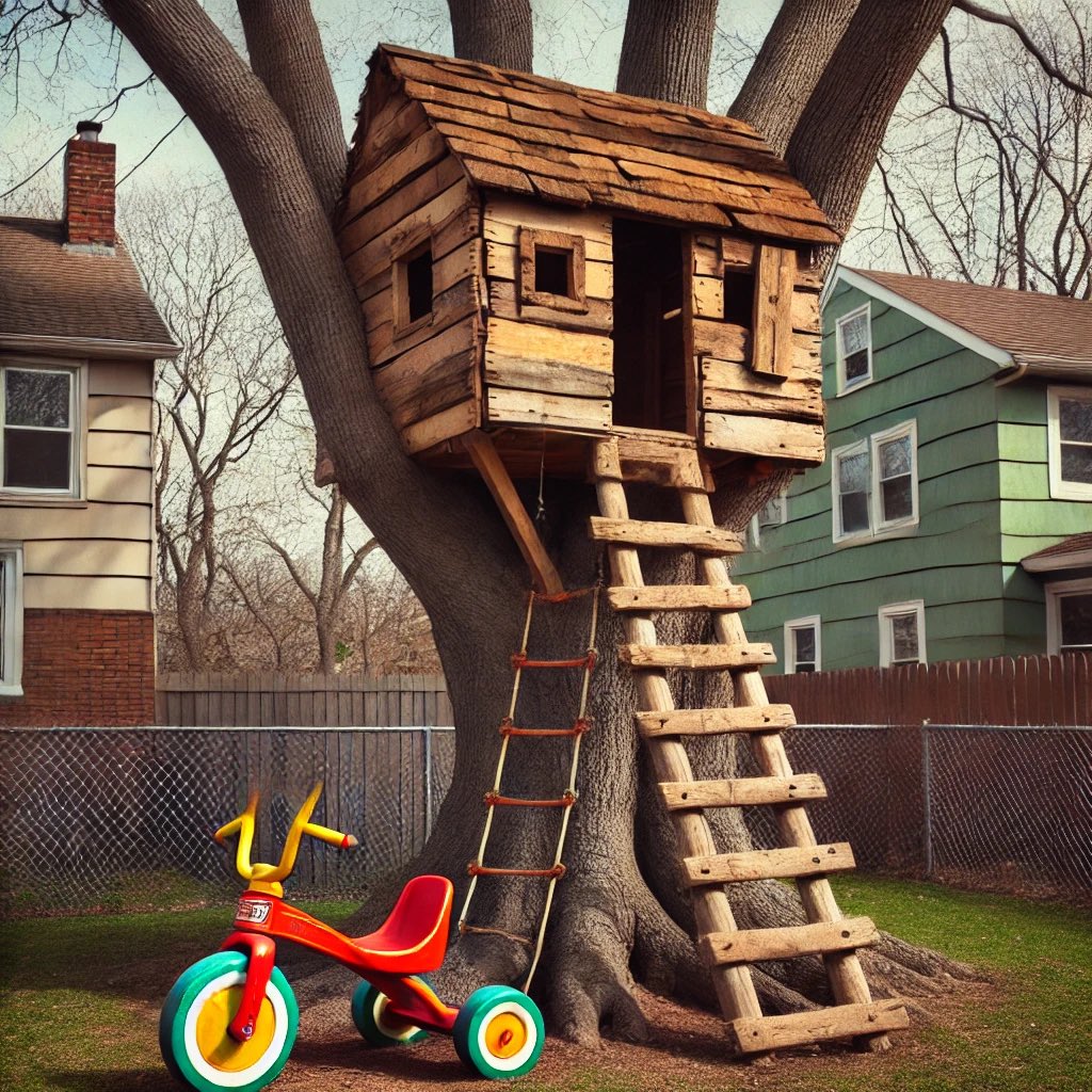 ProblemContext's tweet image. I used Chat GpT to recreate my childhood treehouse. It did a decent job. 

#chatgpt #imagegeneratorpro