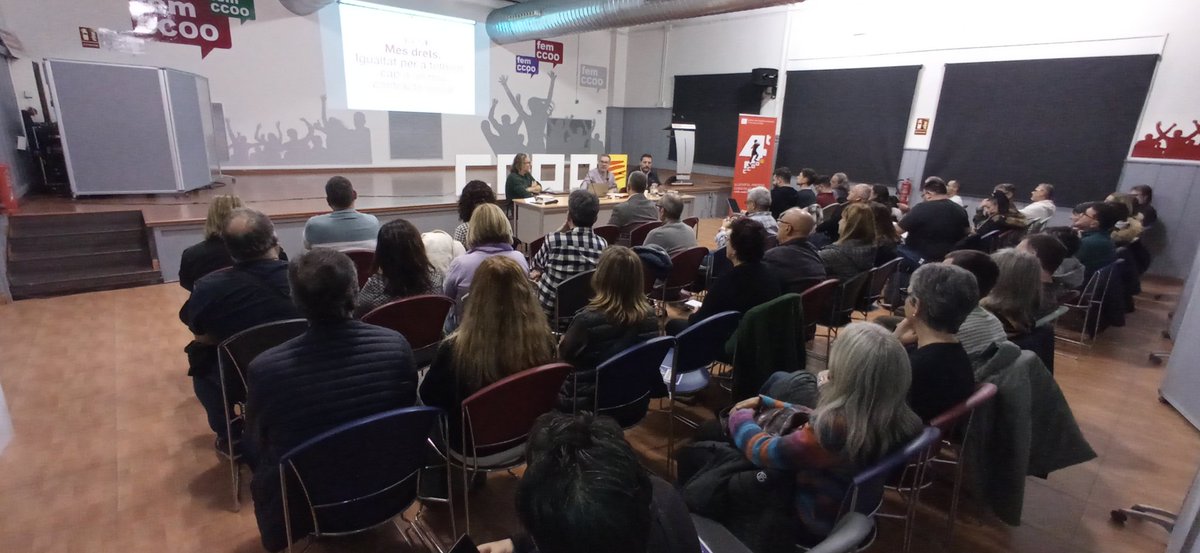 ccoo7itria's tweet photo. Aquesta tarda, també som presents a l'assemblea de primer nivell congressual de les CCOO, que es porta a terme a #Cornella
#MesDrets #MesAccioTerritorial #MesProximitat
@ccoo_bll_apag @ccooedullobrega @ccoocatalunya https://t.co/Kg12vXfgw5