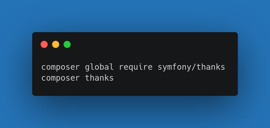 Today is the perfect day to give stars to your tireless OSS maintainers on GitHub ;) ⭐️💫✨
Happy Thanksgiving!
github.com/symfony/thanks