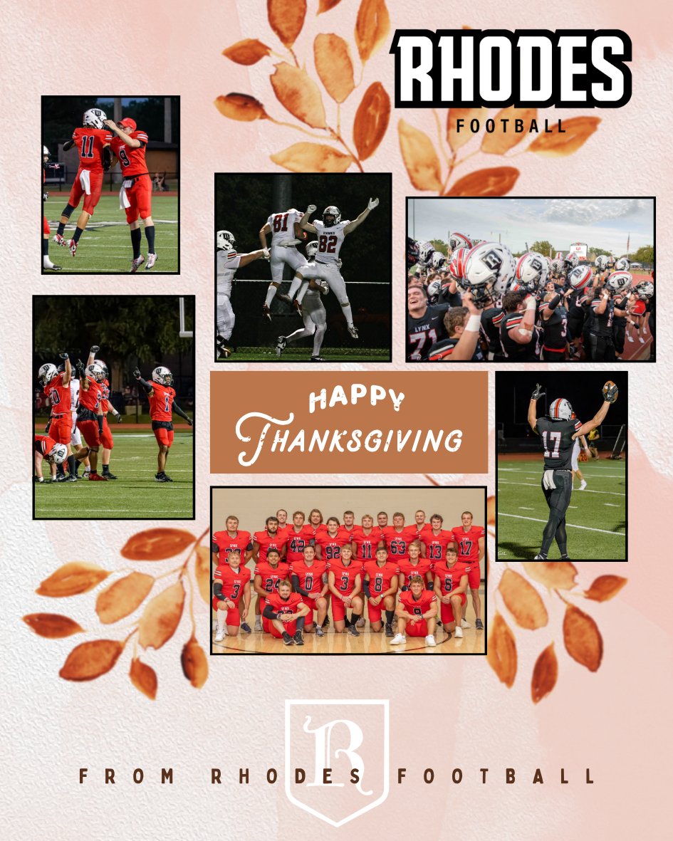 Rhodes Football (@rhodesfootball) on Twitter photo <a href="/RhodesFootball/">Rhodes Football</a> wishes everyone a fun-filled day of Family, Food, and, of course, Football! Happy Thanksgiving! <a href="/RhodesFootball/">Rhodes Football</a> wishes everyone a fun-filled day of Family, Food, and, of course, Football! Happy Thanksgiving!