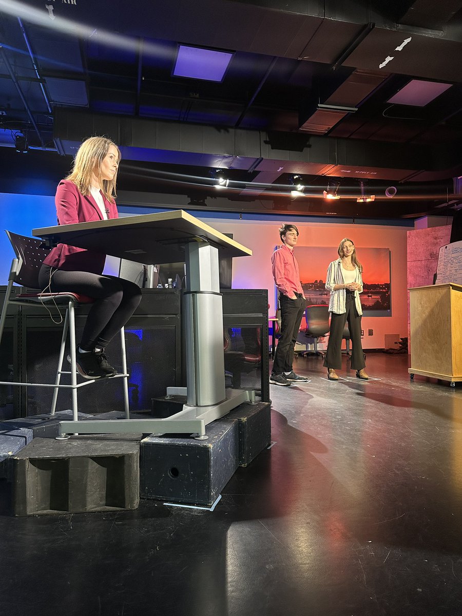 We are starting our first run through before our show today!! Check out News host <a href="/chyennecomeau15/">Chyenne Comeau</a> and our current affairs hosts Willow Ryer and Coulson Ward.
•
•
<a href="/NSCCNews/">Nova Scotia Community College - NSCC</a> <a href="/NSCCIvany/">NSCC Ivany</a> 
•
•
#WeAreTheMedia #journalist #WTV #NSCC #Journalism