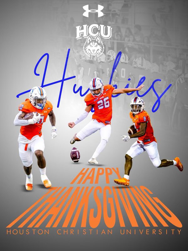 Happy Thanksgiving. 

#TheStandard
<a href="/HCUFootball/">HCU Football</a>