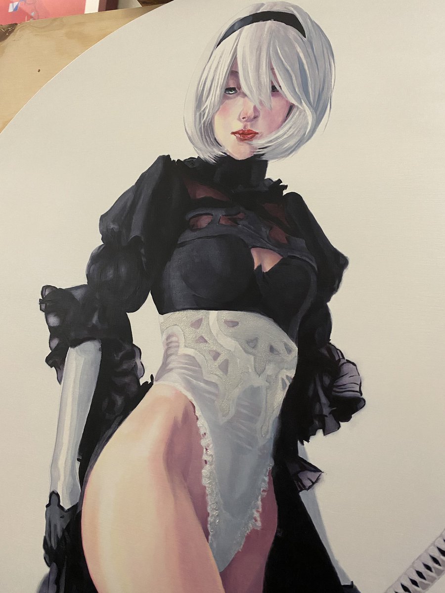h_kstash's tweet photo. Some MORE progress on 2B #2b #wip #nier_automata https://t.co/THrXDEgShK