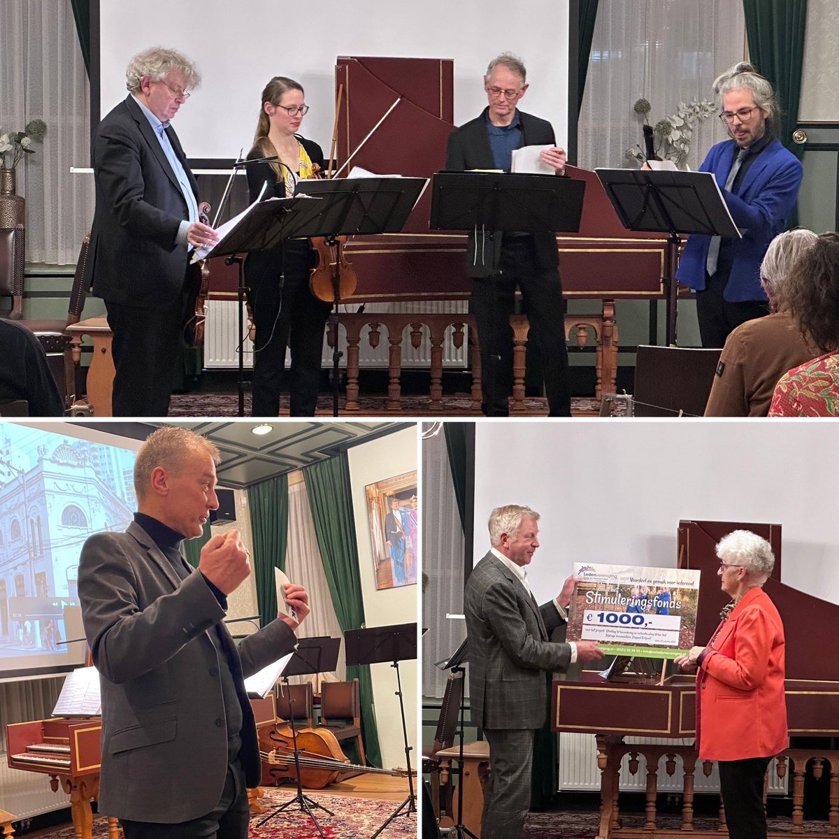 Kick-off in <a href="/Museumopurk/">museumurk</a> van bijzondere opera vd Braziliaanse componist Elomar, vertolkt door <a href="/ApolloEnsemble1/">Apollo Ensemble</a>. Vertaling in Urkers door <a href="/FGH2011/">Fokke Geert Hoekstra</a> die tevens €1000,- van ledenvereniging oude en nieuwe land ontving voor documentaire over de Urker taal.