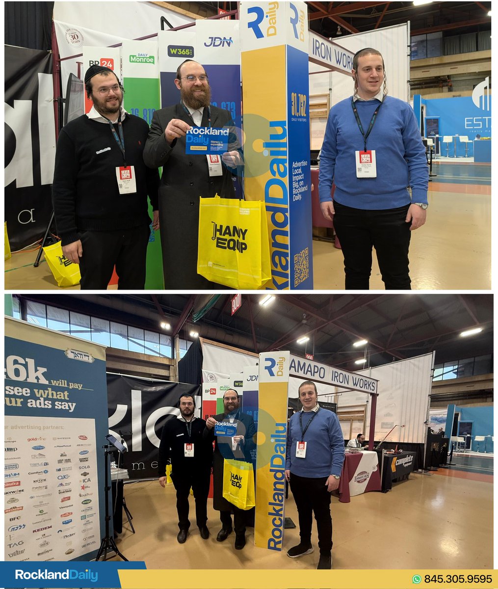 Spring Valley Deputy Mayor Sruly Eisenbach visited the first ever Skver business expo currently taking place at RCC. The deputy mayor stopped by the Rockland Daily/ Klal media booth to hear more about the reporting that Rockland Daily does.