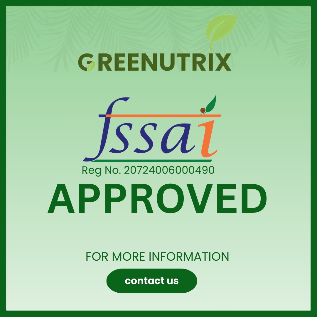 greenutrix's tweet photo. 🎉 Big News! 🌿 Greenutrix is officially FSSAI Approved ! This milestone reflects our dedication to quality, safety, and delivering the best to you. 🥗✨  

Stay tuned for more exciting updates! 💚  
#FSSAI #Greenutrix #QualityMatters #FoodSafety https://t.co/U9dYSoY4hX
