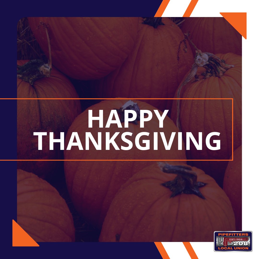 DPipefitters208's tweet photo. Happy Thanksgiving from all of us at Local 208! We’re grateful for our incredible members and the strong community we’ve built together. Wishing you a holiday filled with joy, gratitude, and loved ones. #UALocal208 #AlwaysEssential #WeBuildCO https://t.co/wwk7weYQaR