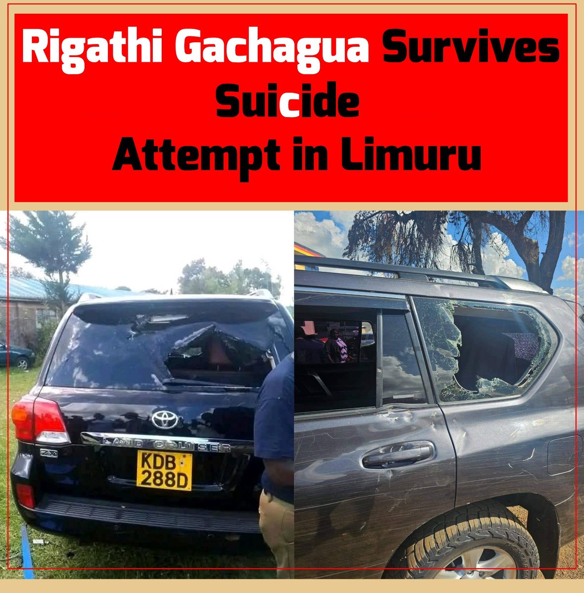 javura's tweet image. In pursuit of sympathy former #impeached Kenya Deputy President and self-proclaimed #MouthKenya "#Kingpin" #Gachagua Alias #RiggyG fails to commit Suicide in #Limuru, or has the #Murima shifted to usher in handshake between #Uhuru, President Ruto &amp;amp; #Raila?