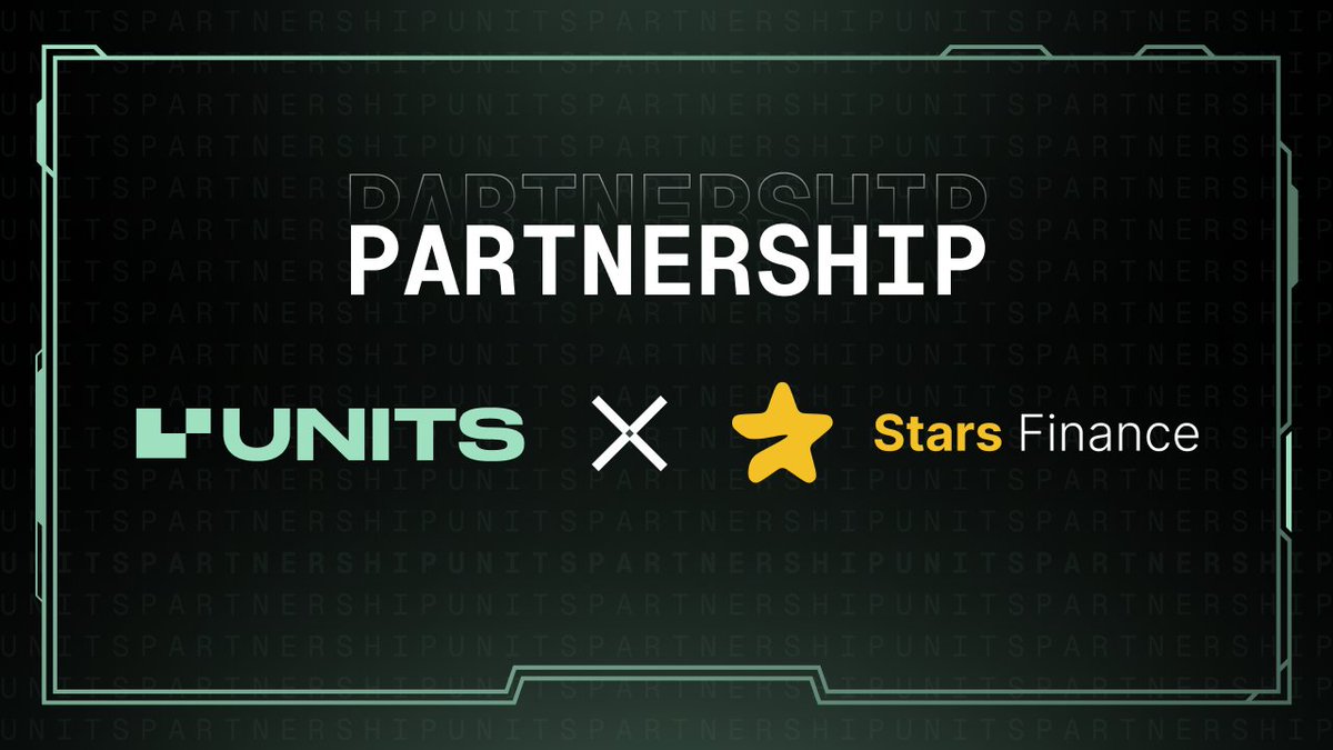 UnitsNetwork's tweet image. Units Network 🤝 StarsFi

Thrilled to partner with @Starsfigame, a go-to app for fun tasks, earning tokens, and unlocking rewards, with  2.9M players and 350k active users! 😎

🚀 What’s Coming?

🔗 Seamless wallet integration with the Units chain
💳 $UNIT0 tokens for boosts and…