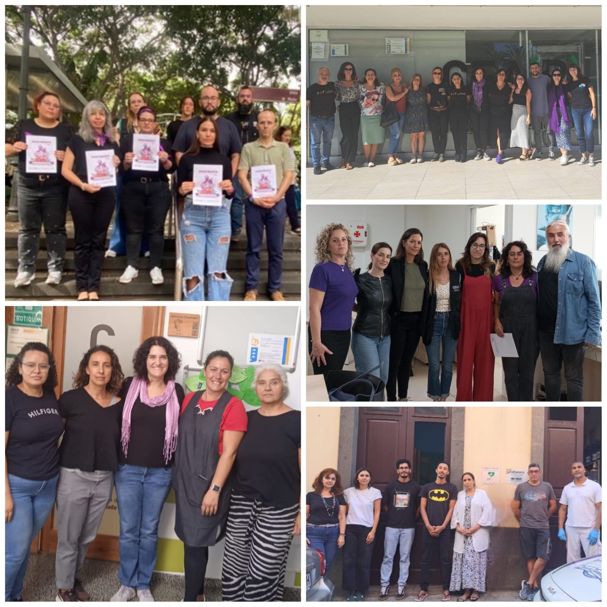 🔕El #25N, Día Internacional para la Eliminación de la Violencia contra la mujer guardamos un minuto de silencio en nuestros centros de acogida y sedes de Gran Canaria y Tenerife
🙋🏽‍♀️Pedimos #VíasLegalesYA para las mujeres y niñas forzadas a huir debido a la violencia
#NiUnaMenos♀️