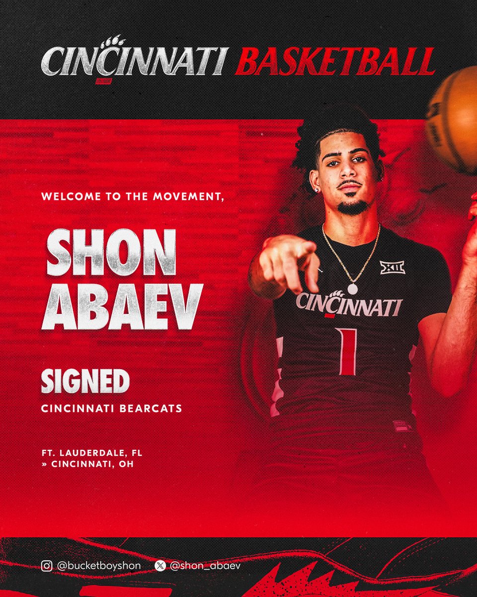 Welcome to Cincinnati, <a href="/shon_abaev/">Shon Abaev</a>! 🏠

📝: cpaw.me/bbb6d6