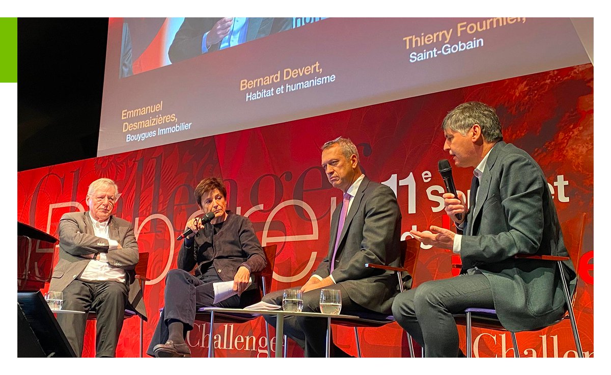 🔎 « Logement : où doivent aller les aides ? » : retour sur le 11ème Sommet de l’Économie, organisé par <a href="/Challenges/">Challenges</a>.
 
Emmanuel Desmaizières, notre Directeur Général, a participé aux côtés de <a href="/BernardDevert/">Bernard Devert</a>, Président d’<a href="/HabitatetHumani/">Habitat et Humanisme</a>, <a href="/valerieletard/">Valérie Létard</a>, Ministre chargée du