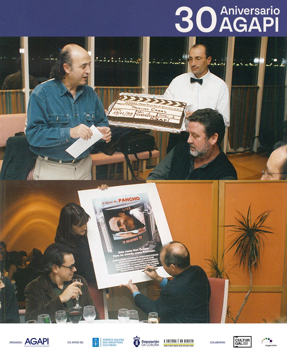 agapi_comunica's tweet image. Facemos un percorrido histórico polos primeiros anos de AGAPI.

#agapi #cinemagalego #historiadocinema #historiadocinemagalego #sectoraudiovisual #producionaudiovisual #galicia