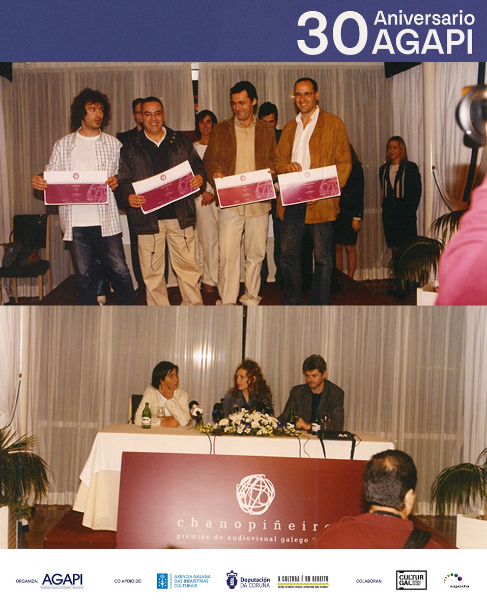agapi_comunica's tweet image. Facemos un percorrido histórico polos primeiros anos de AGAPI.

#agapi #cinemagalego #historiadocinema #historiadocinemagalego #sectoraudiovisual #producionaudiovisual #galicia