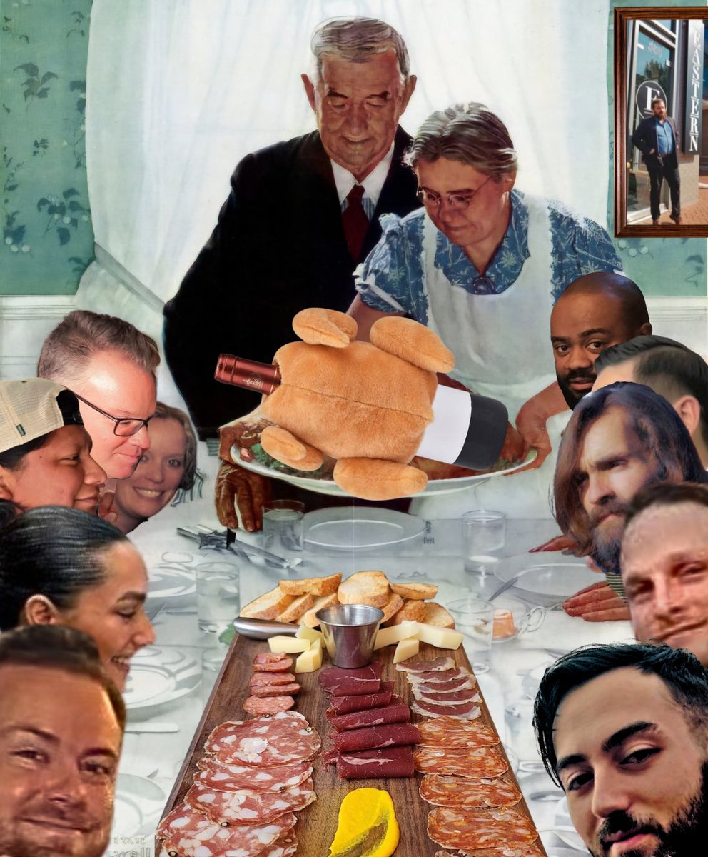 🥂 Cheers to our cherished mems, &amp; to making new ones. May your day be filled with lots of food &amp; laughter &amp; PLENTY of wine. Happy Thanksgiving from The Eastern fam!