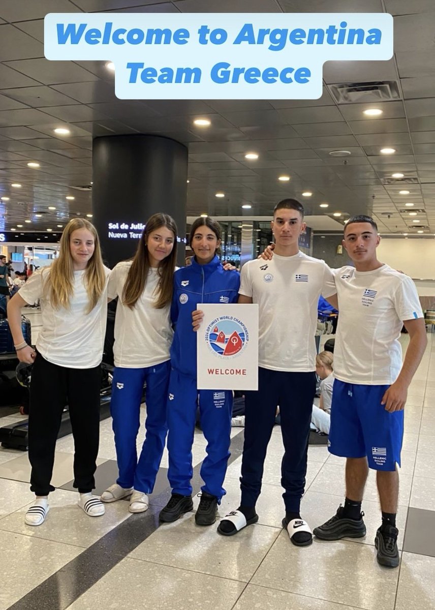 VmgShop's tweet photo. 2024 Optimist World Championship!
5 to 15 December at Mar del Plata, Argentina
Good Luck to the Greek National Team
Go Team Hellas Gooo🇬🇷⛵️💪
#sailoptimist #hellenicsailingteam #teamhellas #vmgshop #vmgteam #hellas #Greece https://t.co/0kAReZJP2l