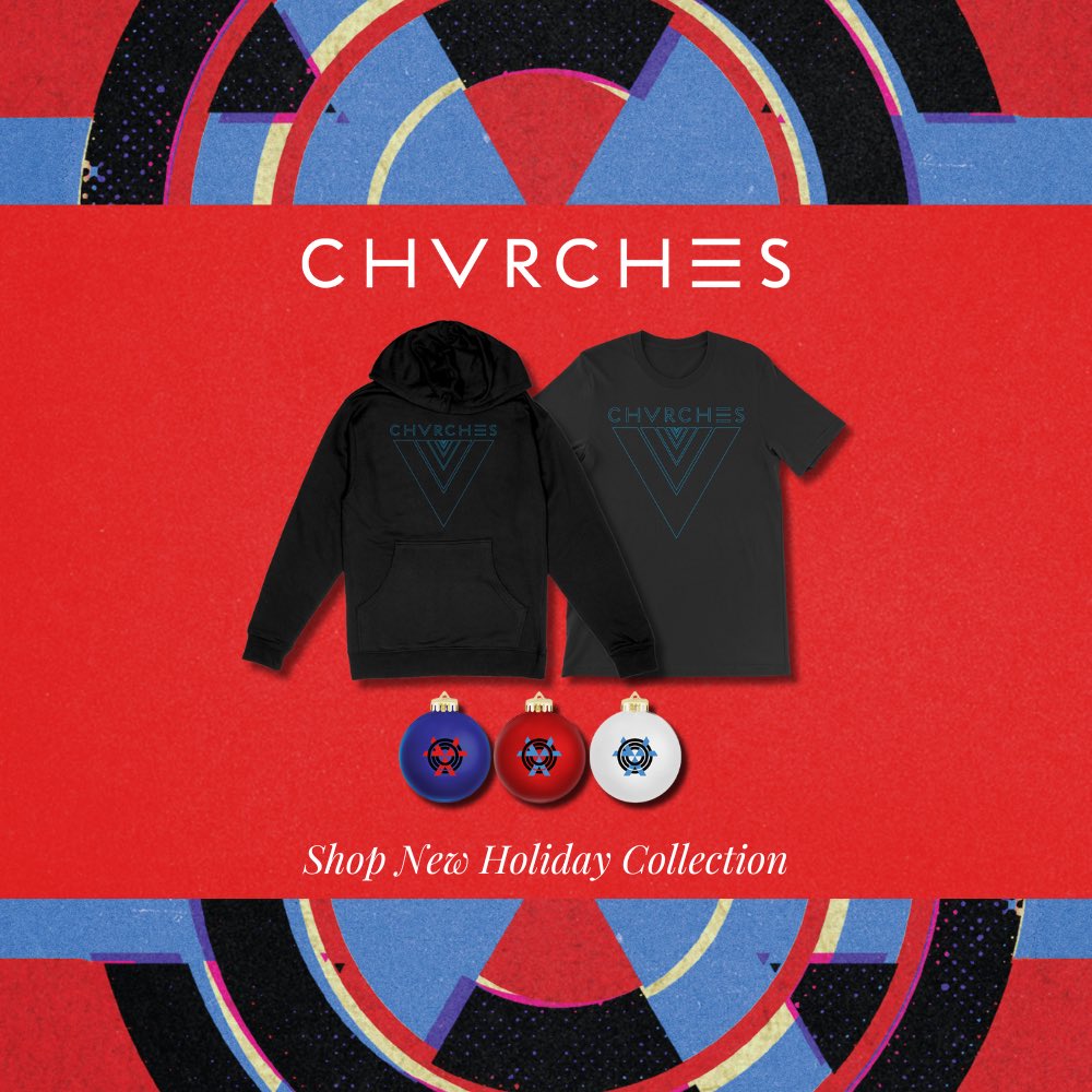 CHVRCHES's tweet image. Some festive items and discounts up on the store! chvrch.es