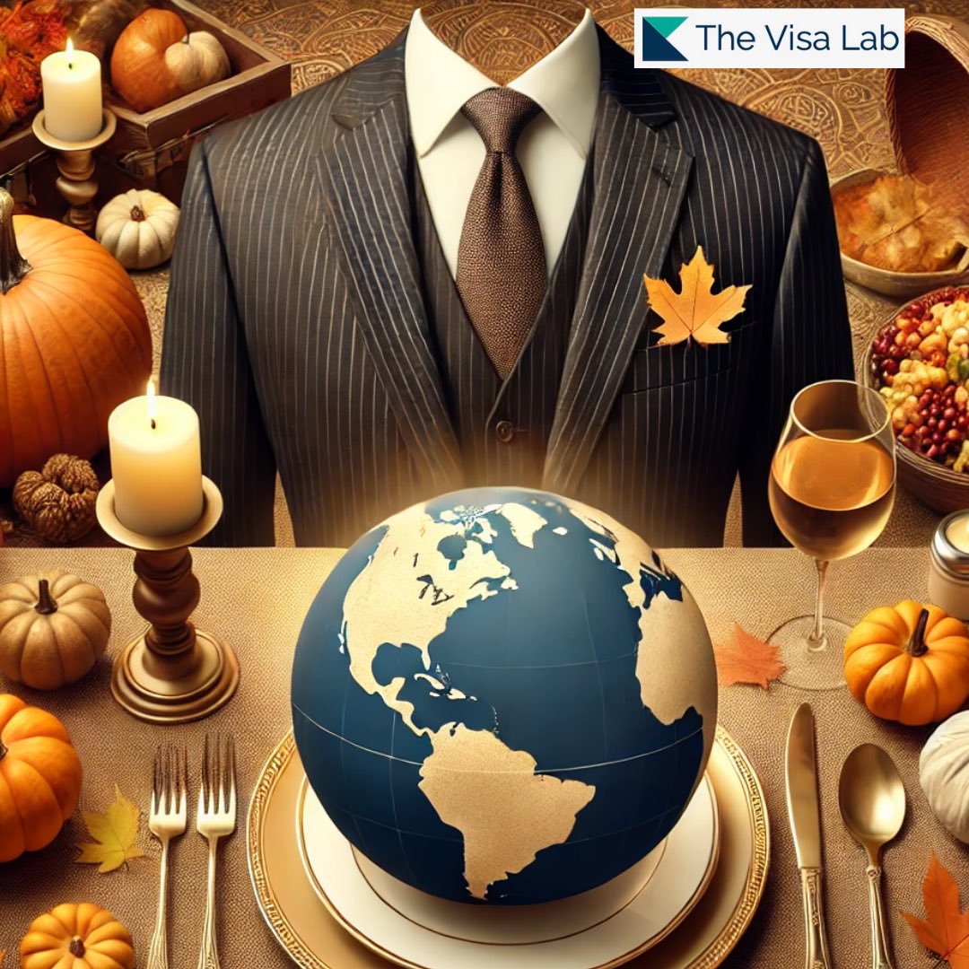 thevisalab's tweet photo. Wishing you a joyful Thanksgiving filled with gratitude and togetherness. From all of us at The Visa Lab, thank you for trusting us with your journey. Have a wonderful holiday! https://t.co/1ac9hd2MD1
