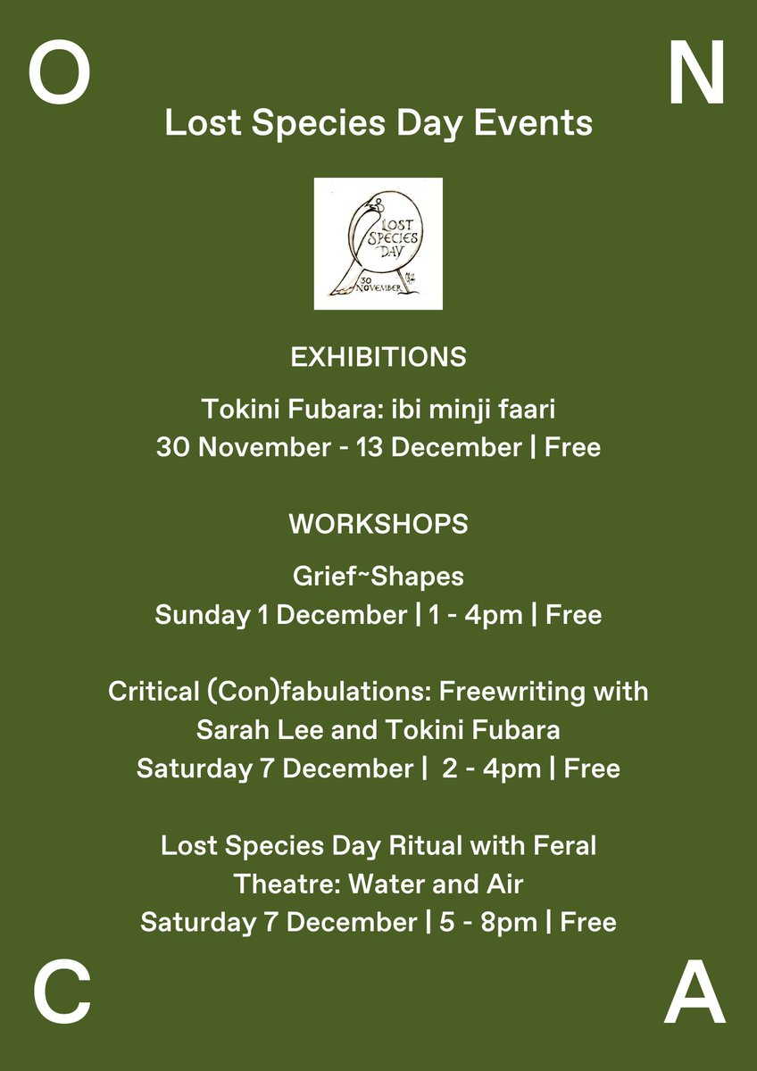 ONCA_Arts's tweet photo. For over a decade, we've marked @lostspeciesday alongside a coalition of volunteers, drawing public attention to ecological loss. This year, creating containers to communally grieve feels profound &amp; complex, not least having witnessed over a year of genocide in #Palestine. https://t.co/zmyDqKFIlH