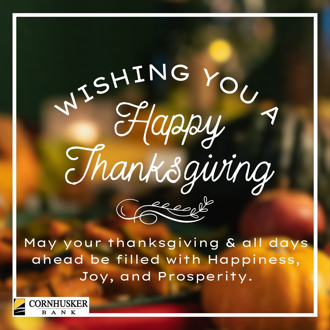 #CornhuskerBank #MortgageTeam is giving Thanks to all our customers. We are grateful for you and your business!
