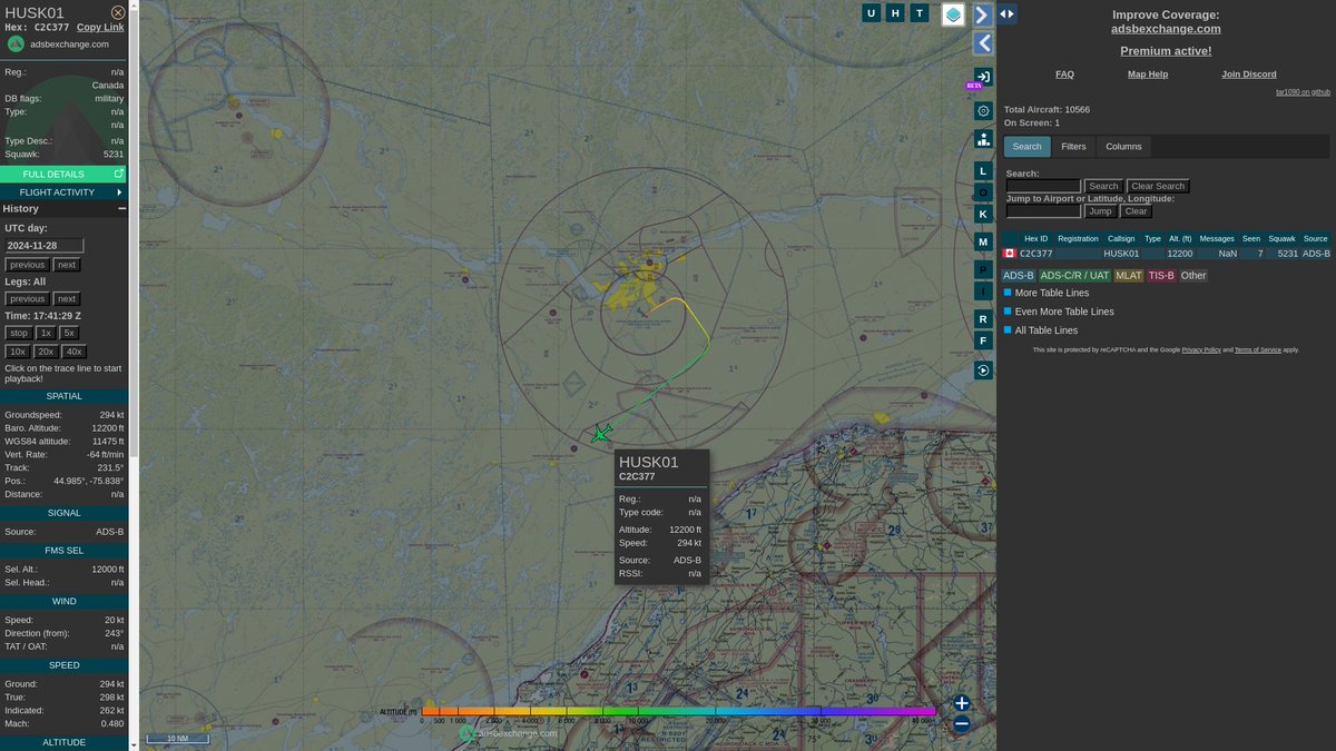 steffanwatkins's tweet image. 🇨🇦 #RCAF CC-330 Husky 330004 #C2C377 just took off from Ottawa #CYOW as #HUSK01; the first time they've been airborne with their newly assigned Mode-S identifier.

globe.adsbexchange.com/?icao=c2c377&amp;amp;l…