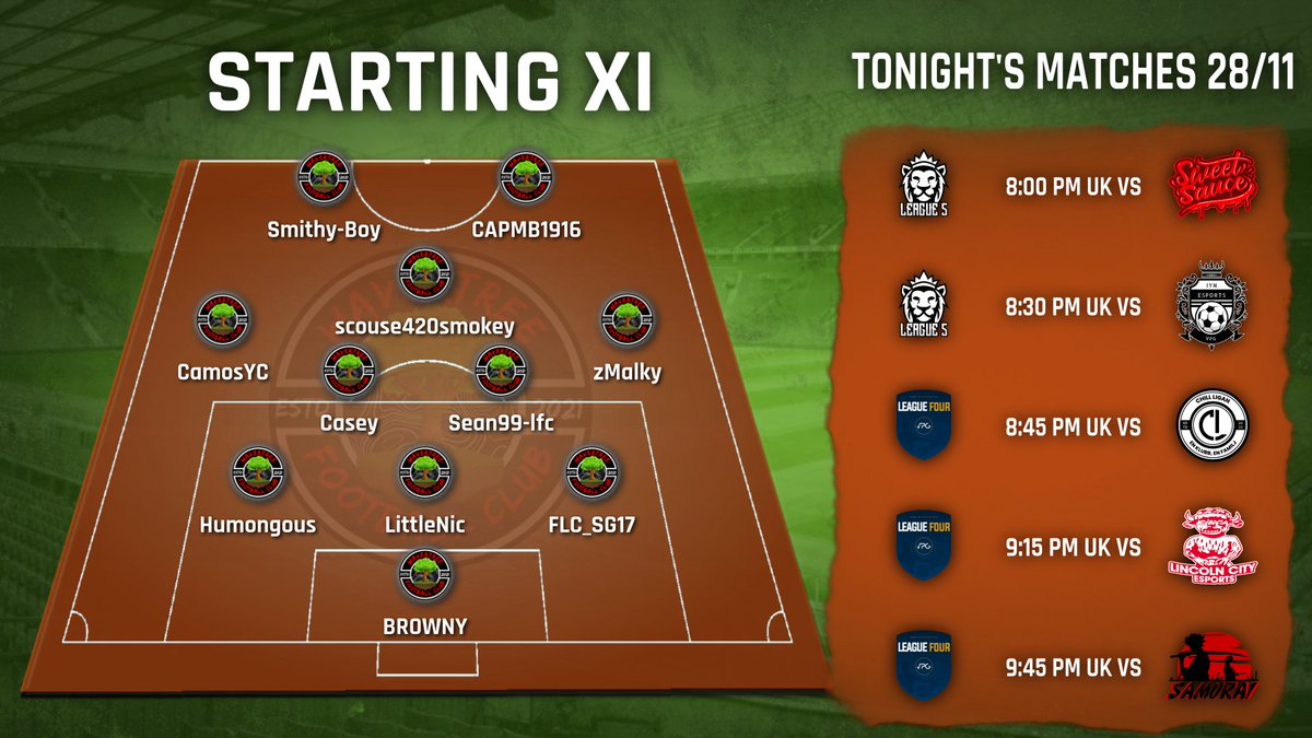 THEREDSPROCLUBS's tweet image. 🟢 Match Day 🟢
@OfficialVPG
@THEREDSPROCLUBS

🏟 @VPGUK League Five
✈️ I 🆚 I #SweetSauce
✈️ I 🆚️ I #IYNeSports

🏟 @VPGEurope League Four 
🏡 I 🆚 I #ChillLiganFC 
🏡 I 🆚️ I #LincolnCityEs 
✈️ I 🆚️ I #SamuraiVFC 

Lets go 💪 Goodluck to all opponents 🤝

🌳#WavertreeFC🌳
