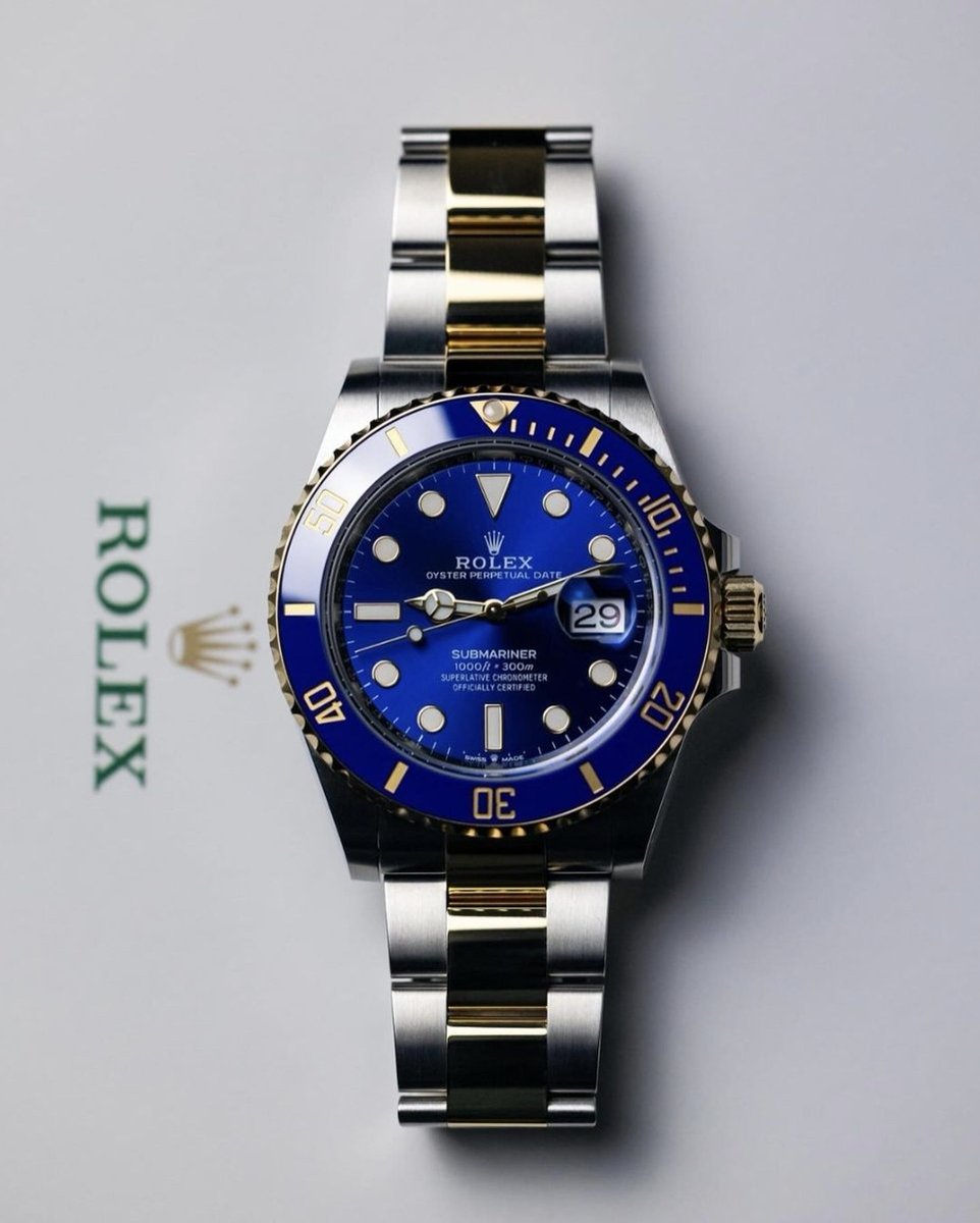 GlobalWatchClub's tweet photo. 2024 Rolex Submariner Two-tone Bluesy Ref. 126613LB https://t.co/7uBKLq7SjS