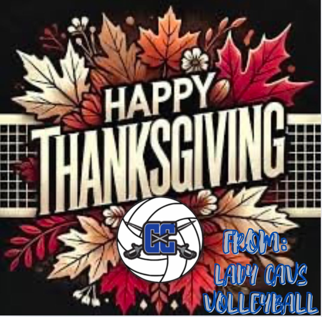 We are beyond thankful for our Cavalier Family! Hope everyone has a blessed holiday with family and friends! 💙🦃🏐