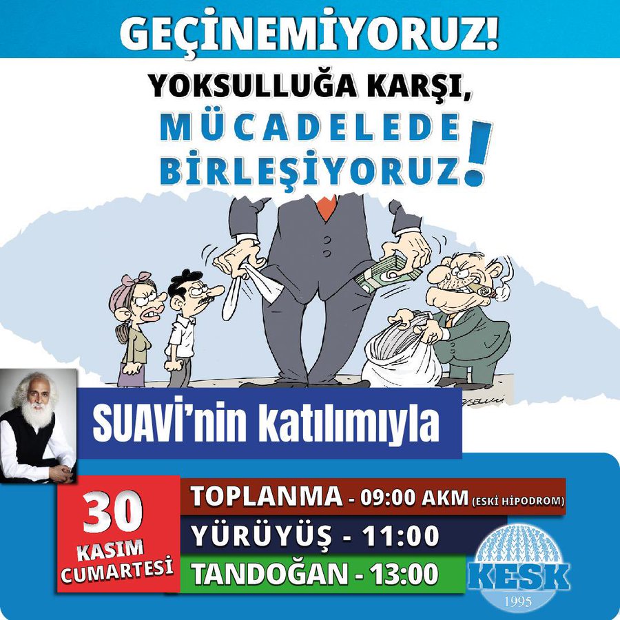 Bütçe hakkımızın önündeki engellerin kaldırılmasını istiyoruz!
#GeçinemiyoruzAnkaradayız