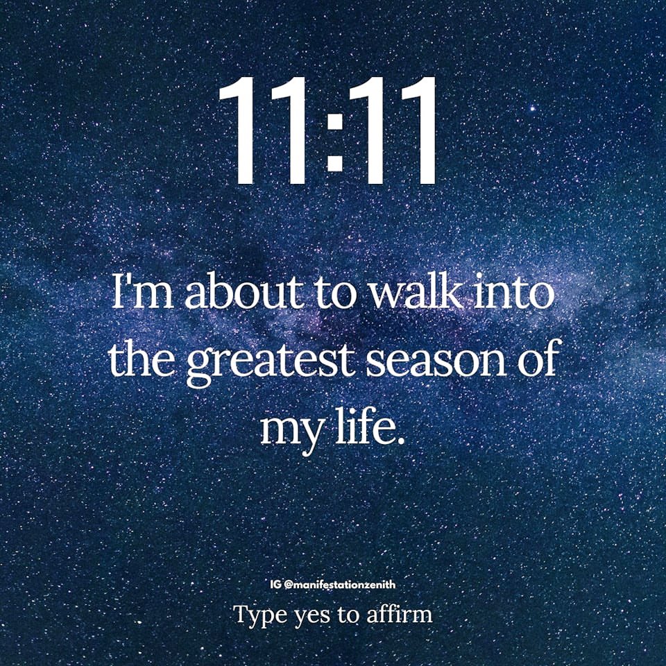 inconsciousnes7's tweet photo. ✨️1111✨️

Affirm it with gratitude! https://t.co/6s1eh5WKGt