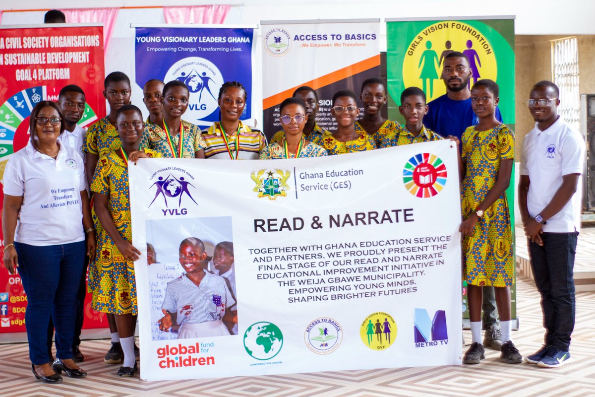 YVLGhana's tweet photo. 📚👏 A Big Thank You to Our Read And Narrate2024 Schools! 👏📚 
As we wrap up the #ReadAndNarrate2024 initiative, we extend our heartfelt gratitude to all the amazing participating schools for their dedication and enthusiasm. https://t.co/ezmxgzYCpr