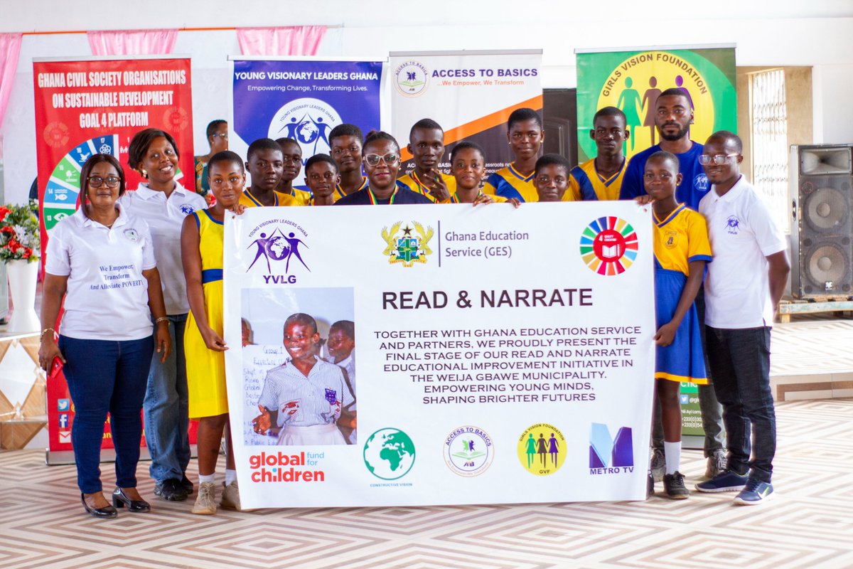 YVLGhana's tweet photo. 📚👏 A Big Thank You to Our Read And Narrate2024 Schools! 👏📚 
As we wrap up the #ReadAndNarrate2024 initiative, we extend our heartfelt gratitude to all the amazing participating schools for their dedication and enthusiasm. https://t.co/ezmxgzYCpr