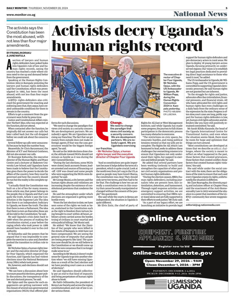 clarekabale's tweet photo. At our 2024 convention #HRCUg2024,I reminded my fellow Ugandans that LGBTIQ Ugandans’ rights are inherent and have never been up for debate,in-fact, we cannot be legislated out of existence.The Supreme Court must do the right thing and repeal the draconian.#AHA23 #RepealAHA23 https://t.co/PPBy4eGlHF