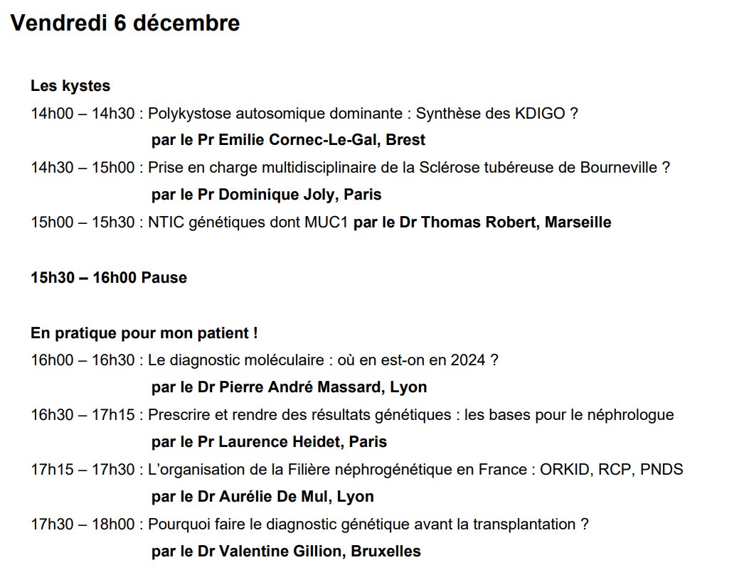 Vous voulez tout savoir sur les néphropathies génétiques ? Nous reproposons le DPC Maladies Rénales Génétiques cette année (après quelques années d’absence) ! 

Format 100 % distanciel, le 5 et 6 décembre ! 
apfcn.fr/dpc-maladies-g…