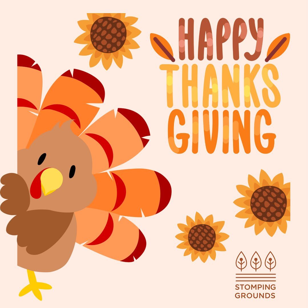 Happy Thanksgiving from The Stomping Grounds! We hope you enjoy an amazing day with family and friends. 🦃🧡

Make plans to join us at SG for Black Friday 🖤 steals, deals and meals from all our Locally Owned Small Businesses including:

🛍 BOGO 50% at @… instagr.am/p/DC7JPSQJKLL/