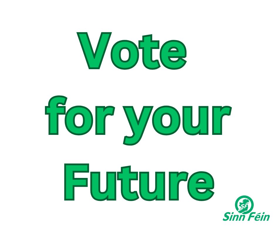 Young people of Cork! Help make tomorrow YOUR DAY for real change.

Vote so you can build the future you deserve at home in Ireland. 

For you. For your friends. For your generation. For a government that’s on your side. 

Vótáil Sinn Féin! #GE24